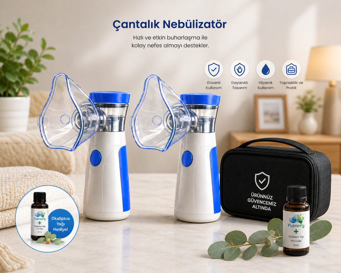 Çantalık Nebülizatör