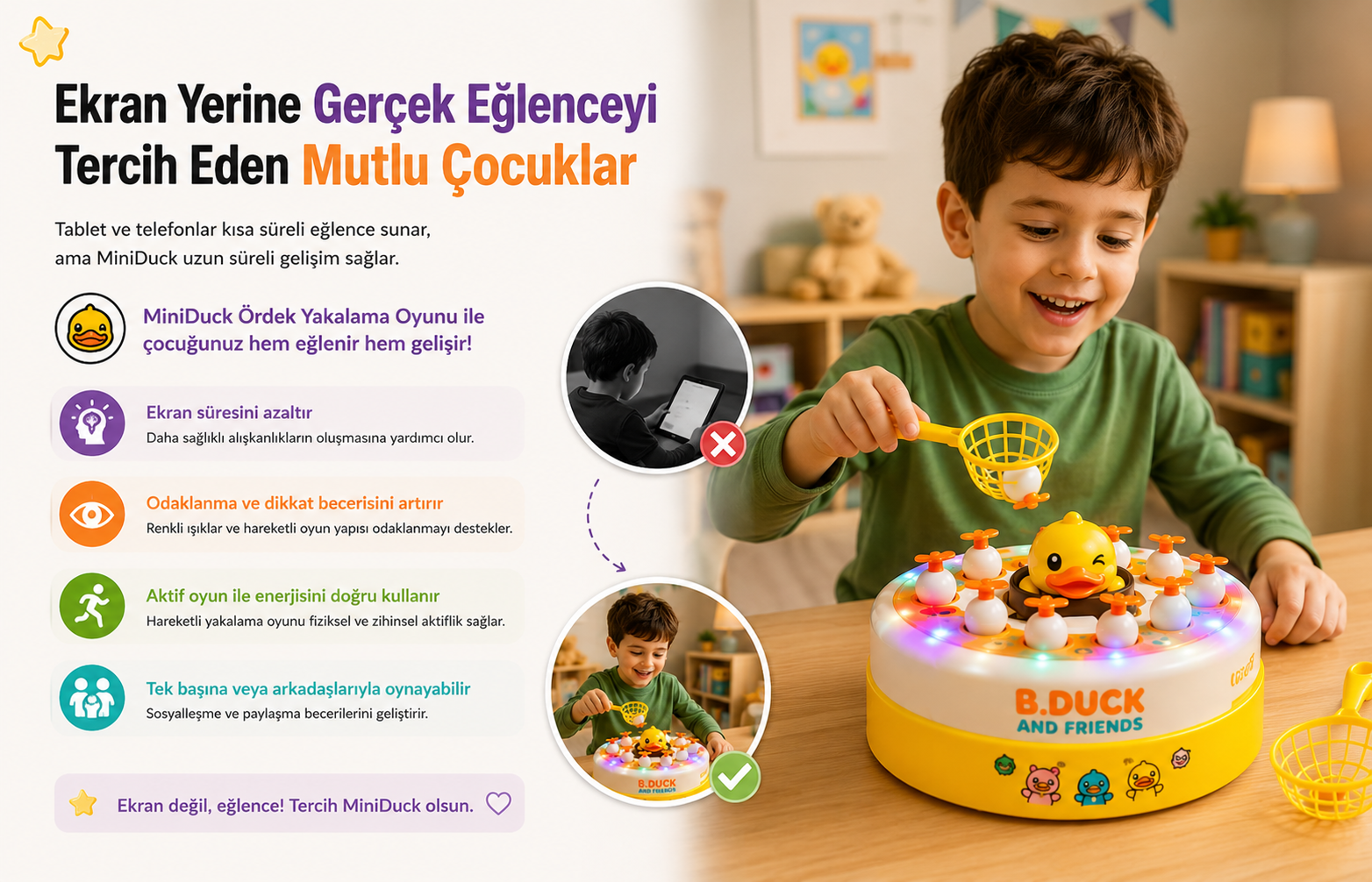 MiniDuck ile ekran yerine gerçek eğlence